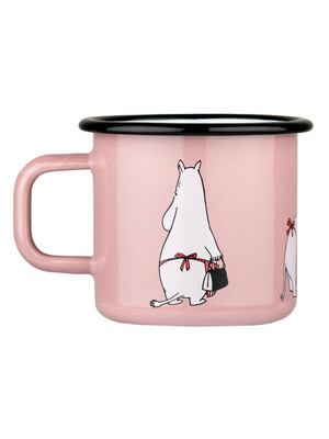 Muurla Moomin Moominmama Retro Pink Enamel Mug 3.7dl