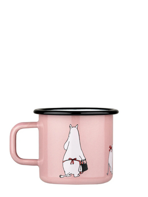 Muurla Moomin Moominmama Retro Pink Enamel Mug 3.7dl - Cloudberry Living