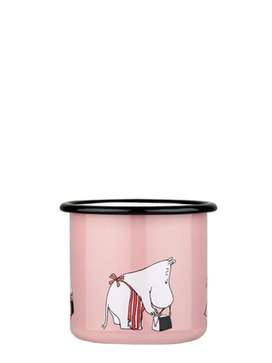 Muurla Moomin Moominmama Retro Pink Enamel Mug 3.7dl - Cloudberry Living