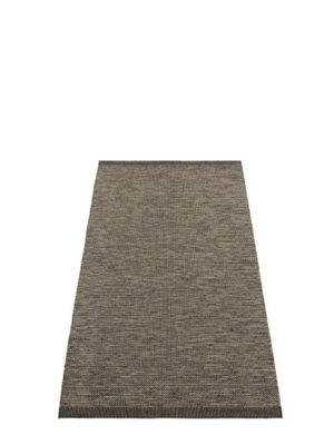 Pappelina Linen Collection - Sam Black/Walnut Runner Rug