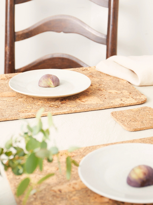 Liga Natural Cork Placemats Rectangle Set of 4 - Cloudberry Living