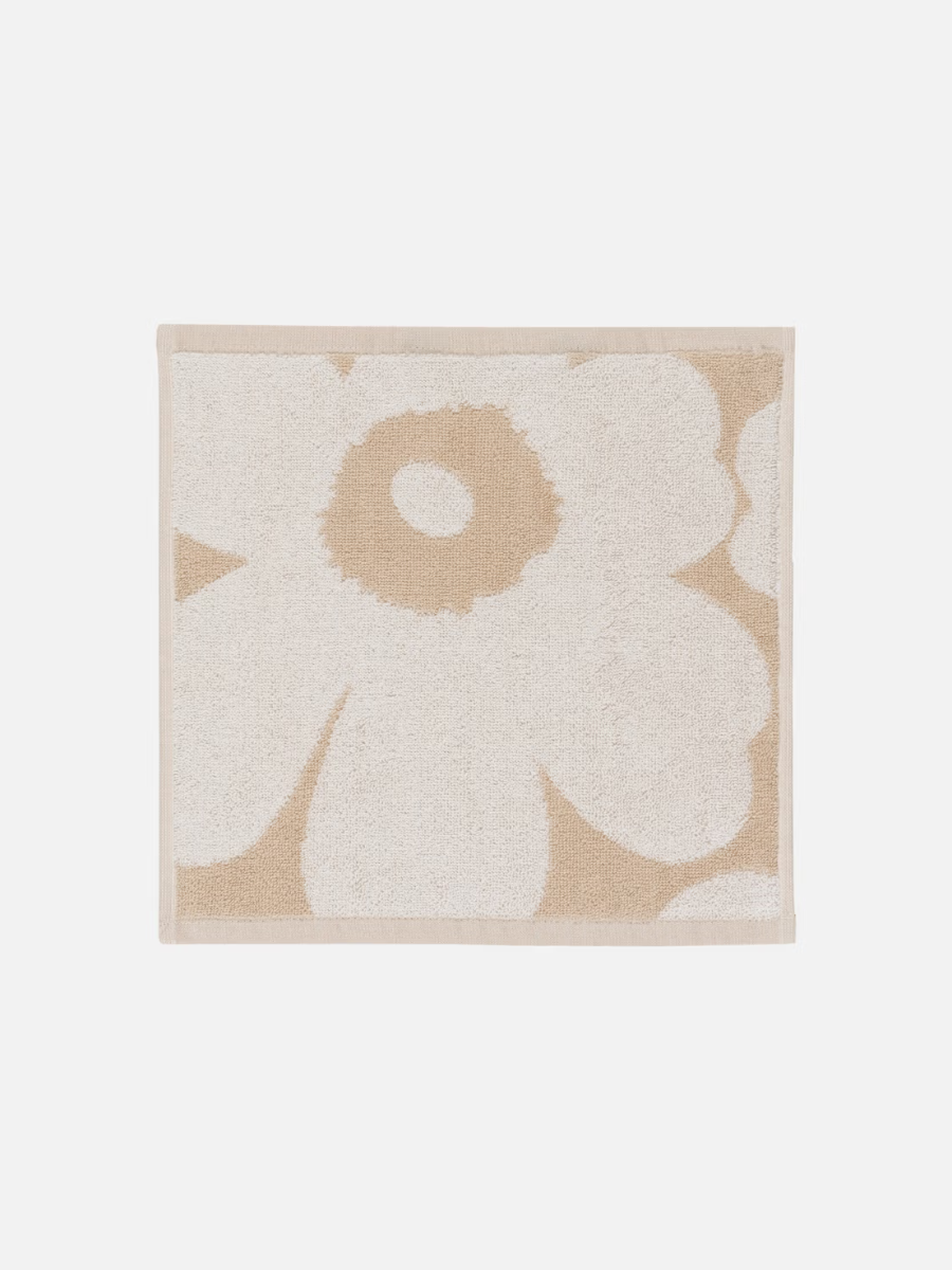Marimekko Unikko Mini Towel Flannel Beige/White