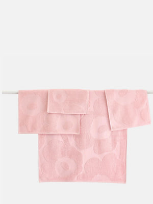 Marimekko Unikko Mini Towel Flannel Pink Powder