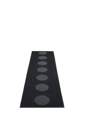 Pappelina BIO EDITION Vera 2.0 Black/Black Metallic Rug