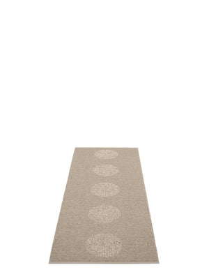 Pappelina BIO EDITION Vera 2.0 Dark Linen/Linen Metallic Rug