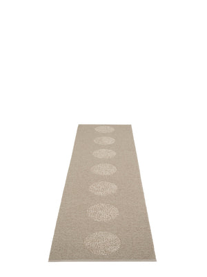 Pappelina BIO EDITION Vera 2.0 Dark Linen/Linen Metallic Rug