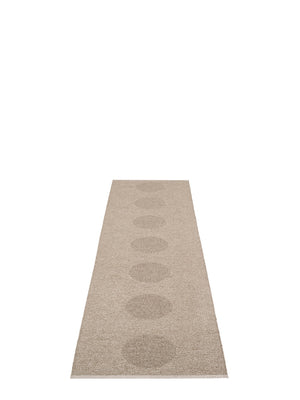 Pappelina BIO EDITION Vera 2.0 Dark Linen/Linen Metallic Rug