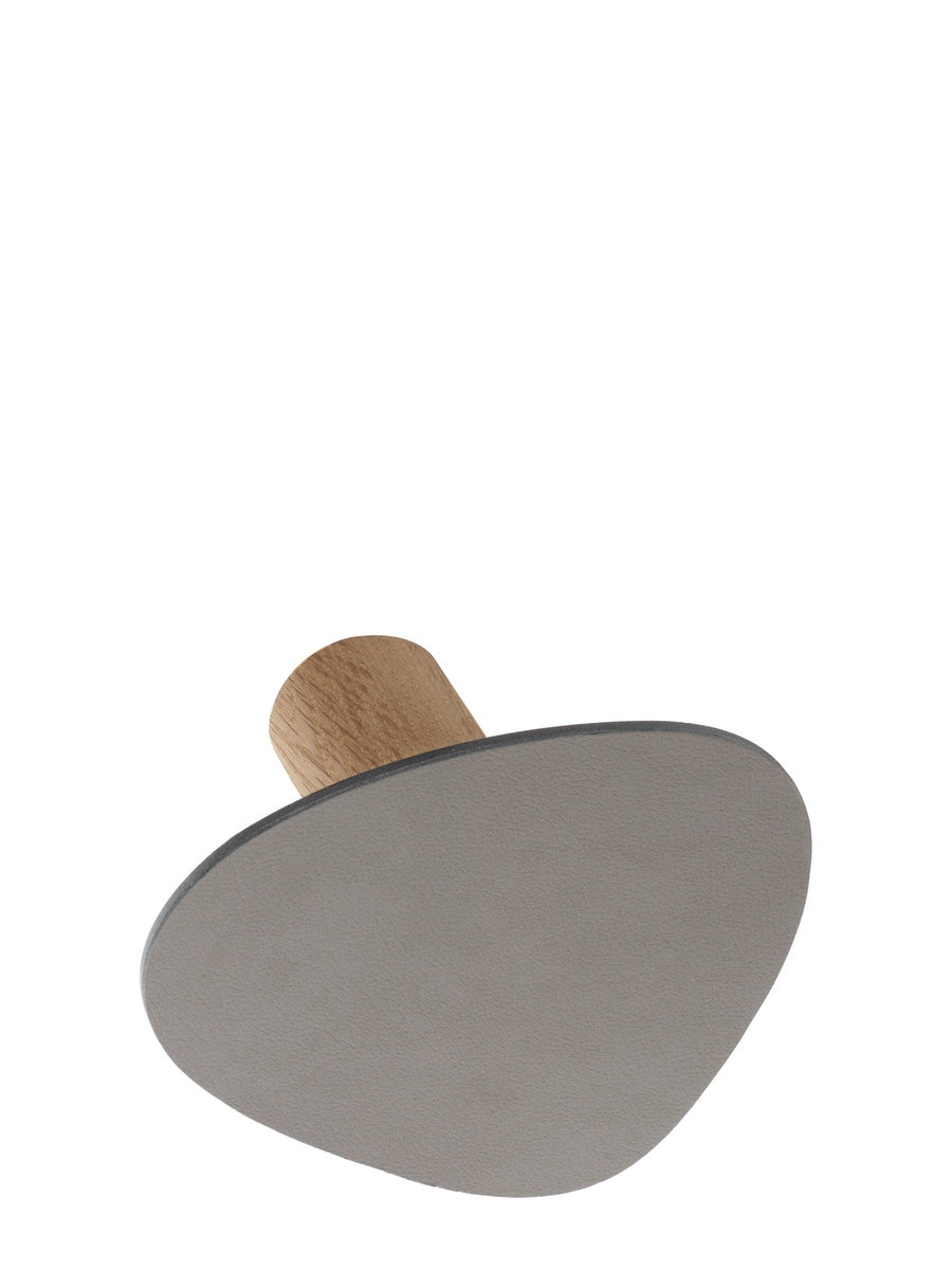 Lind DNA Leather Wall Dot Hook Light Grey - Cloudberry Living