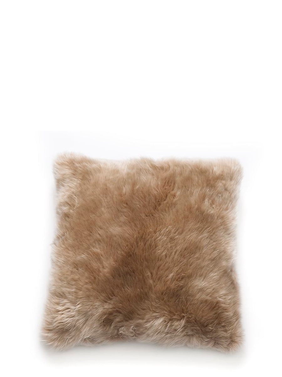 Natures Collection New Zealand Sheepskin Cushion Taupe - Cloudberry Living