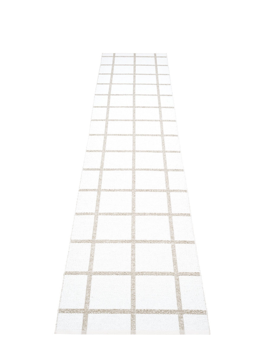 Pappelina Ada White Runner Rug - Cloudberry Living