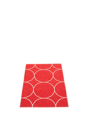 Pappelina Boo Red/Vanilla Runner Rug - Cloudberry Living