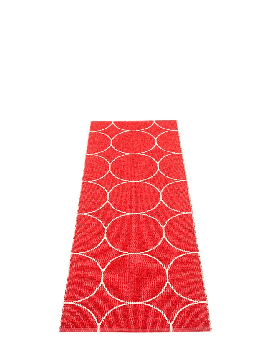 Pappelina Boo Red/Vanilla Runner Rug - Cloudberry Living