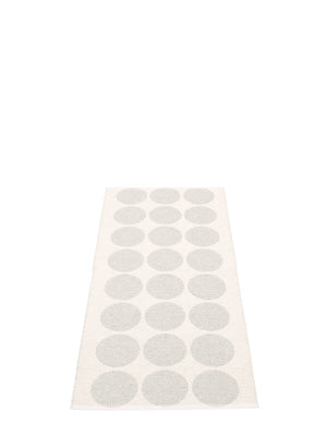 Pappelina Hugo White Metallic Runner Rug - Cloudberry Living