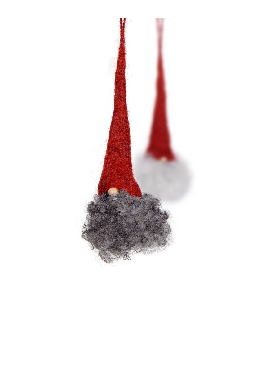 Christmas Tomte Grankvis Red Cap Grey Beard Set of 3 - Cloudberry Living