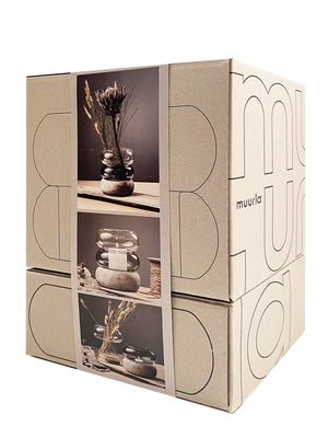 Muurla Bagel Lantern / Vase Grey - Cloudberry Living