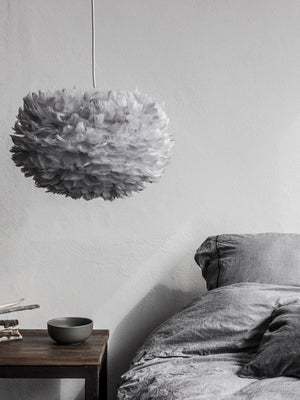 Umage Eos Light Grey Feather Lampshade - Cloudberry Living