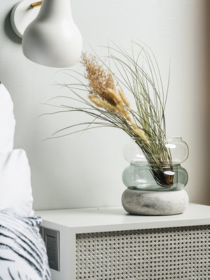 Muurla Bagel Lantern / Vase Grey - Cloudberry Living