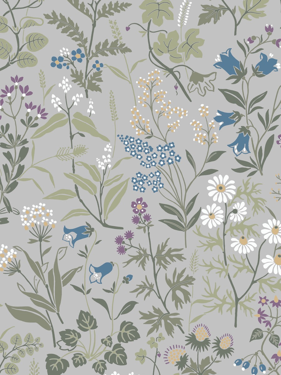 Boråstapeter Jubileum Wallpaper Flora 5474 - 5476 - Cloudberry Living