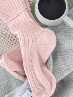 Alpaca Bed Socks Pink - Cloudberry Living