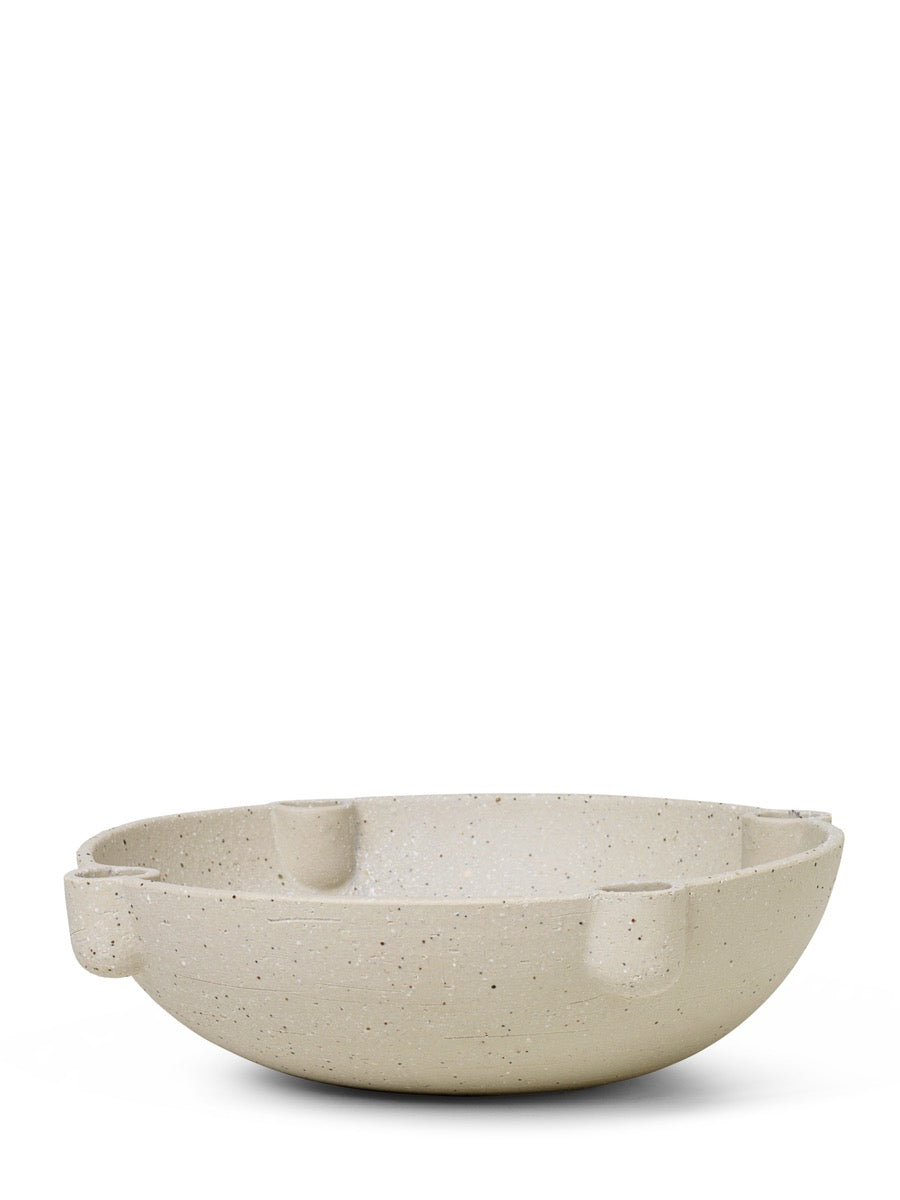 Ferm Living Ceramic Bowl Candle Holder - Cloudberry Living