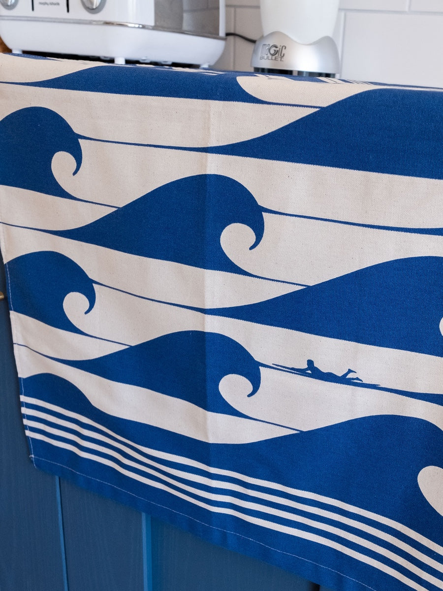 The Cornish Surfer Luxury Organic Apron Daymer Blue - Cloudberry Living