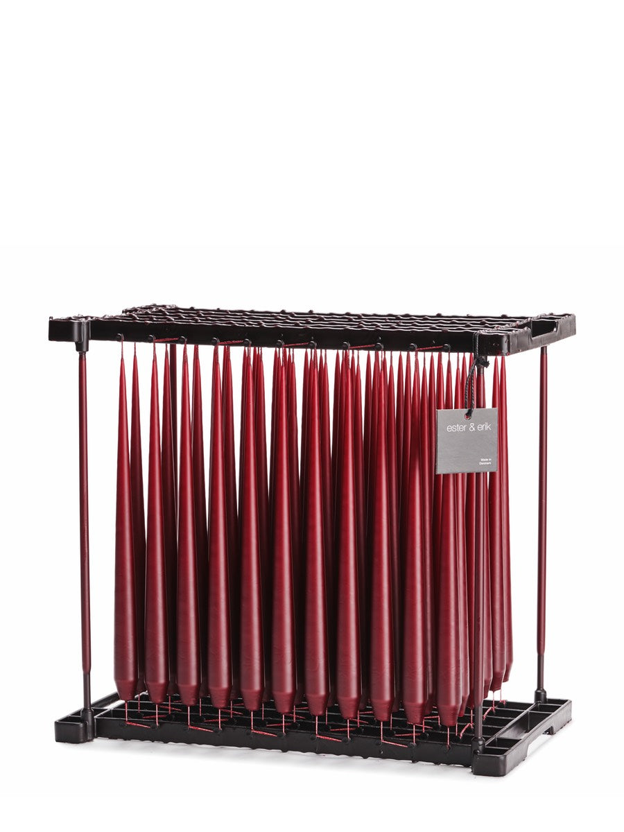 Ester & Erik Wine Red Dark Tapered Candle (44/2) - Cloudberry Living
