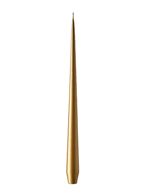 Ester & Erik Lacquered Gold Tapered Candle (90) - Cloudberry Living