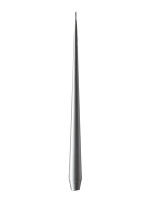 Ester & Erik Lacquered Silver Tapered Candle (92) - Cloudberry Living