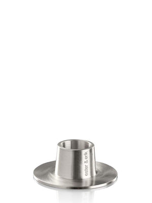 Ester & Erik Matt Silver Candle Holder - Cloudberry Living