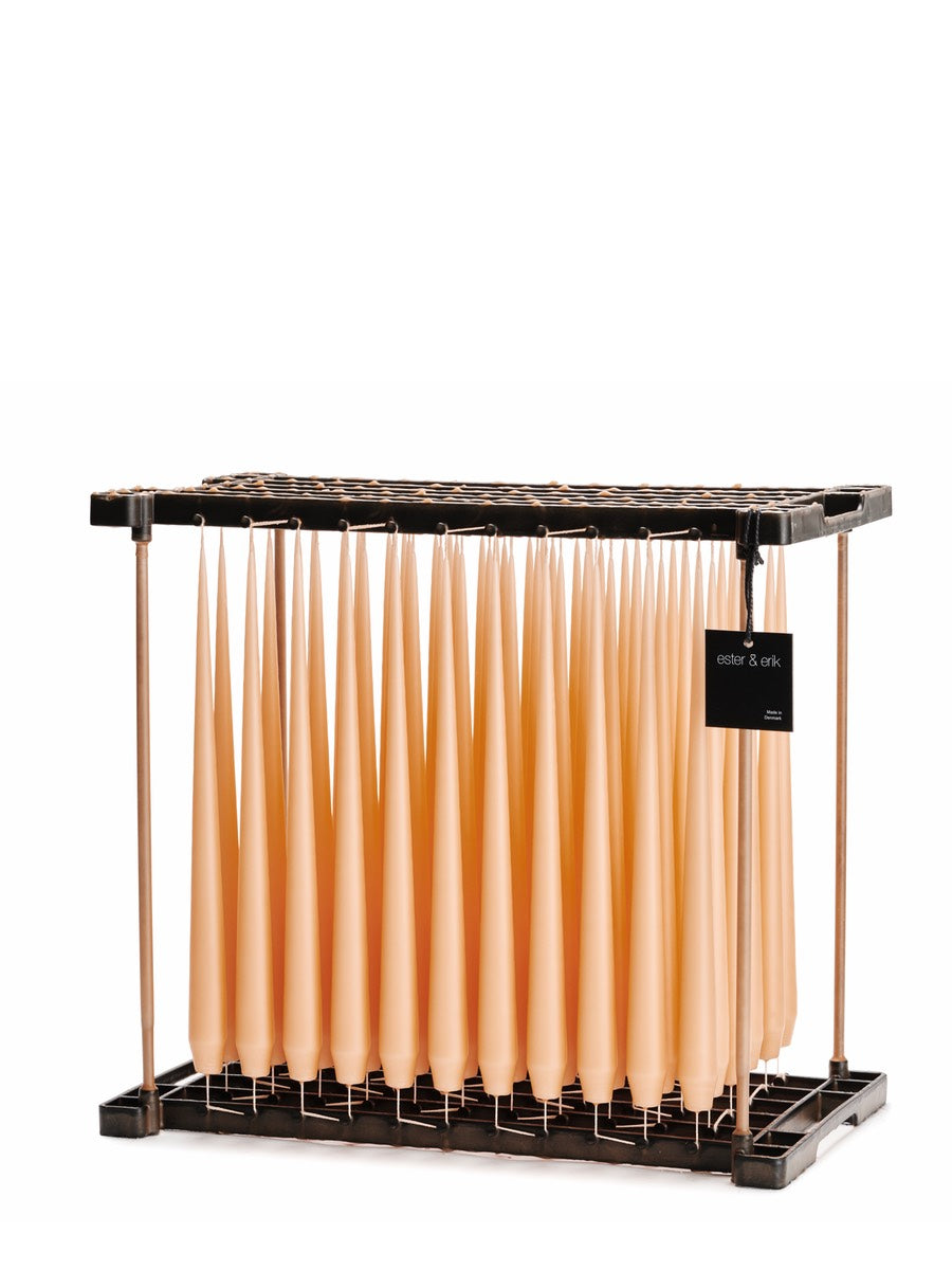 Ester & Erik Peach Dark Tapered Candle Peach (19/2) - Cloudberry Living