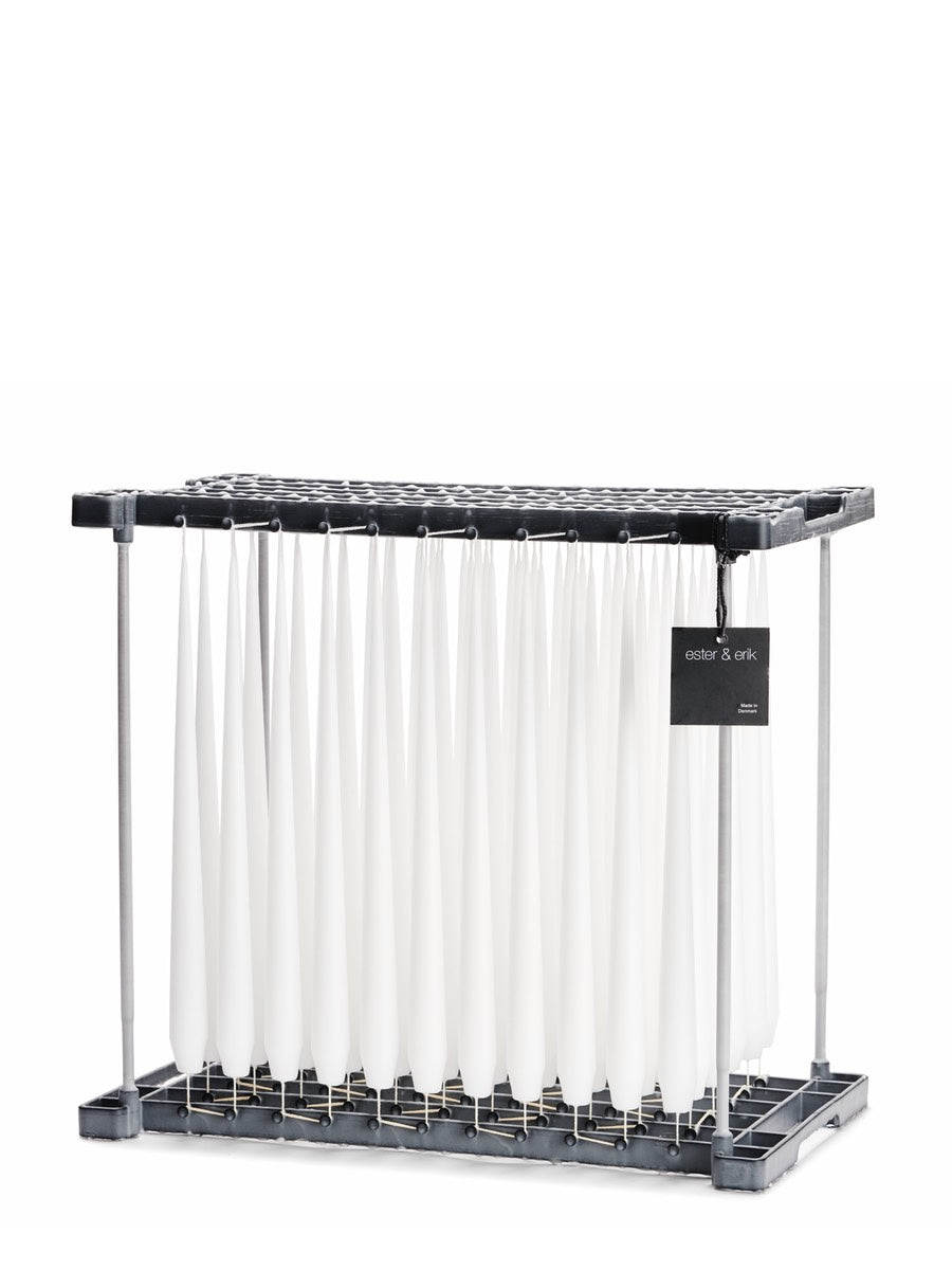 Ester & Erik White Tapered Candle (31) - Cloudberry Living