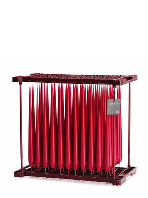 Ester & Erik Red Dark Tapered Candle (36) - Cloudberry Living
