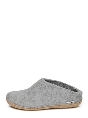 Glerups Danish Felt Slippers Unisex Light Grey - Cloudberry Living