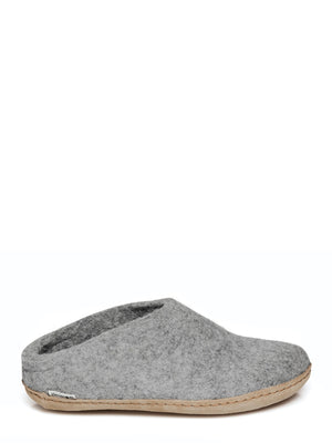 Glerups Danish Felt Slippers Unisex Light Grey - Cloudberry Living
