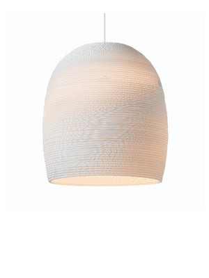 Graypants Scraplight Bell Pendant White - Cloudberry Living