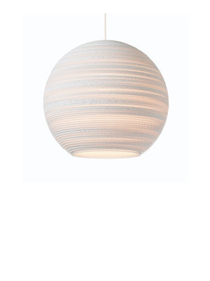 Graypants Scraplight Moon Pendant White - Cloudberry Living