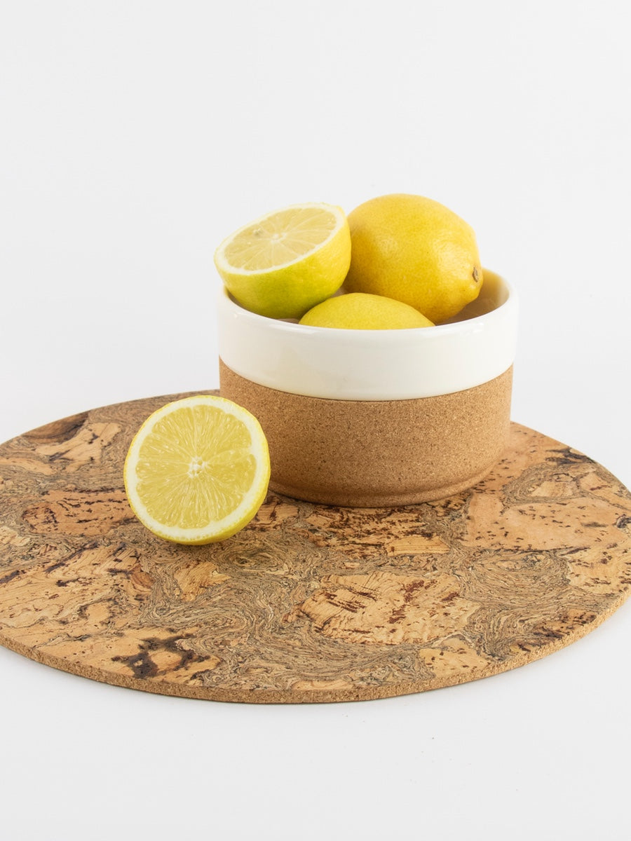 Liga Natural Cork Placemats Round Set of 4 - Cloudberry Living