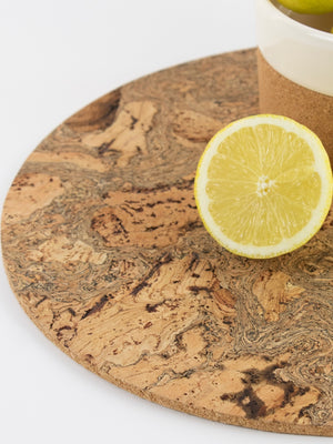 Liga Natural Cork Placemats Round Set of 4 - Cloudberry Living