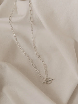 Studio Adorn Silver  Link  and Bar Necklace - Cloudberry Living