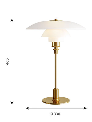 Louis Poulsen PH 3 1/2-2 1/2 Glass Table Lamp - Cloudberry Living