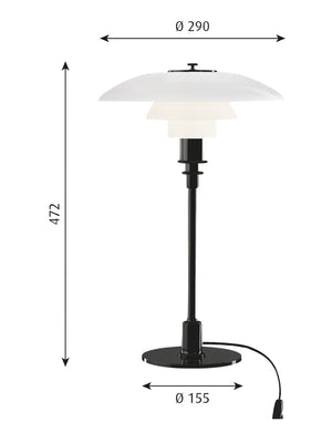 Louis Poulsen PH 3/2 Table Lamp - Cloudberry Living