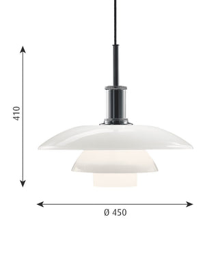 Louis Poulsen PH 4 1/2-4 Glass Pendant Light - Cloudberry Living