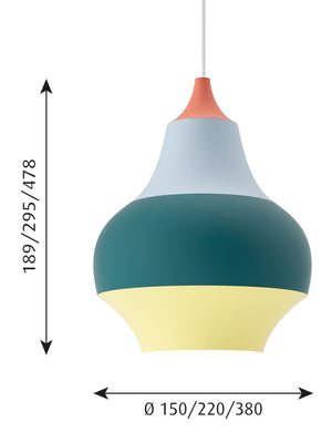 Louis Poulsen Cirque Pendant Red Top - Cloudberry Living