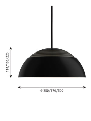 Louis Poulsen AJ Royal Pendant Black - Cloudberry Living