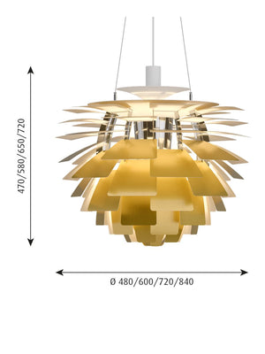 Louis Poulsen Artichoke Brass Pendant Light - Cloudberry Living