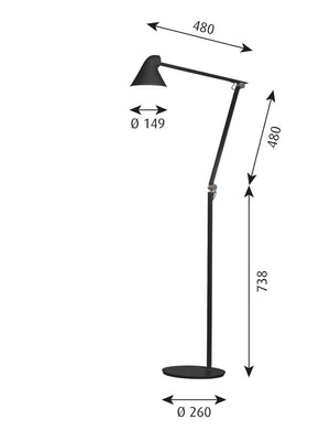 Louis Poulsen NJP Floor Lamp - Cloudberry Living