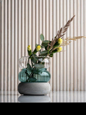 Muurla Bagel Lantern / Vase Lake Blue - Cloudberry Living