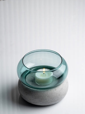 Muurla Bagel Lantern / Vase Lake Blue - Cloudberry Living