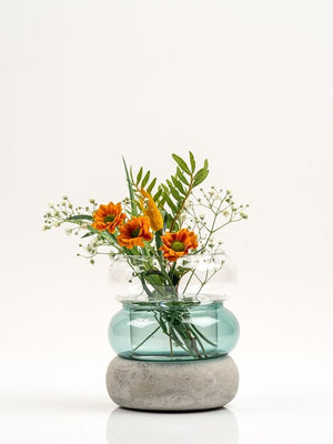 Muurla Bagel Lantern / Vase Lake Blue - Cloudberry Living