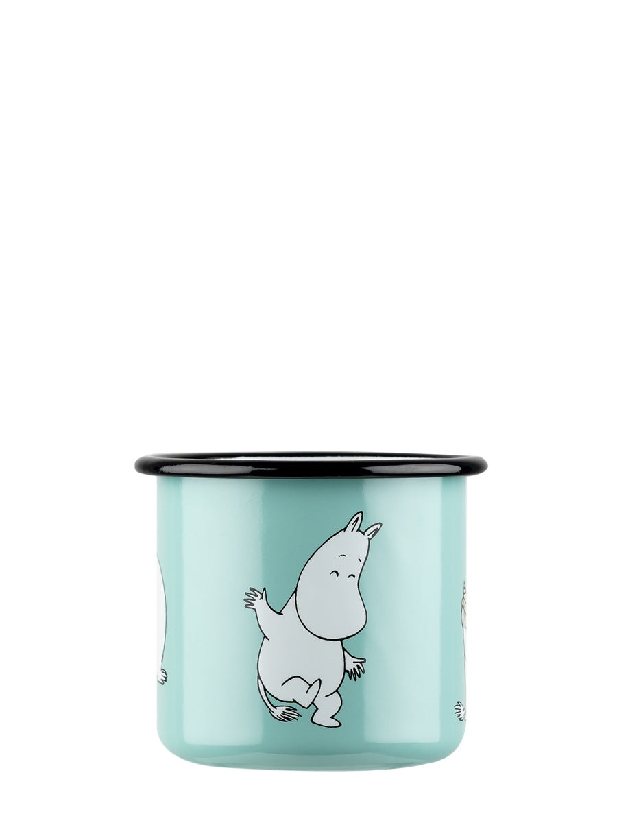 Muurla Moomin Retro Enamel Mug Moomintroll 3.7dl Mint - Cloudberry Living